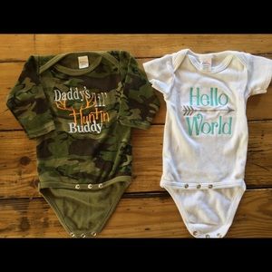 0-3 month custom made onesies